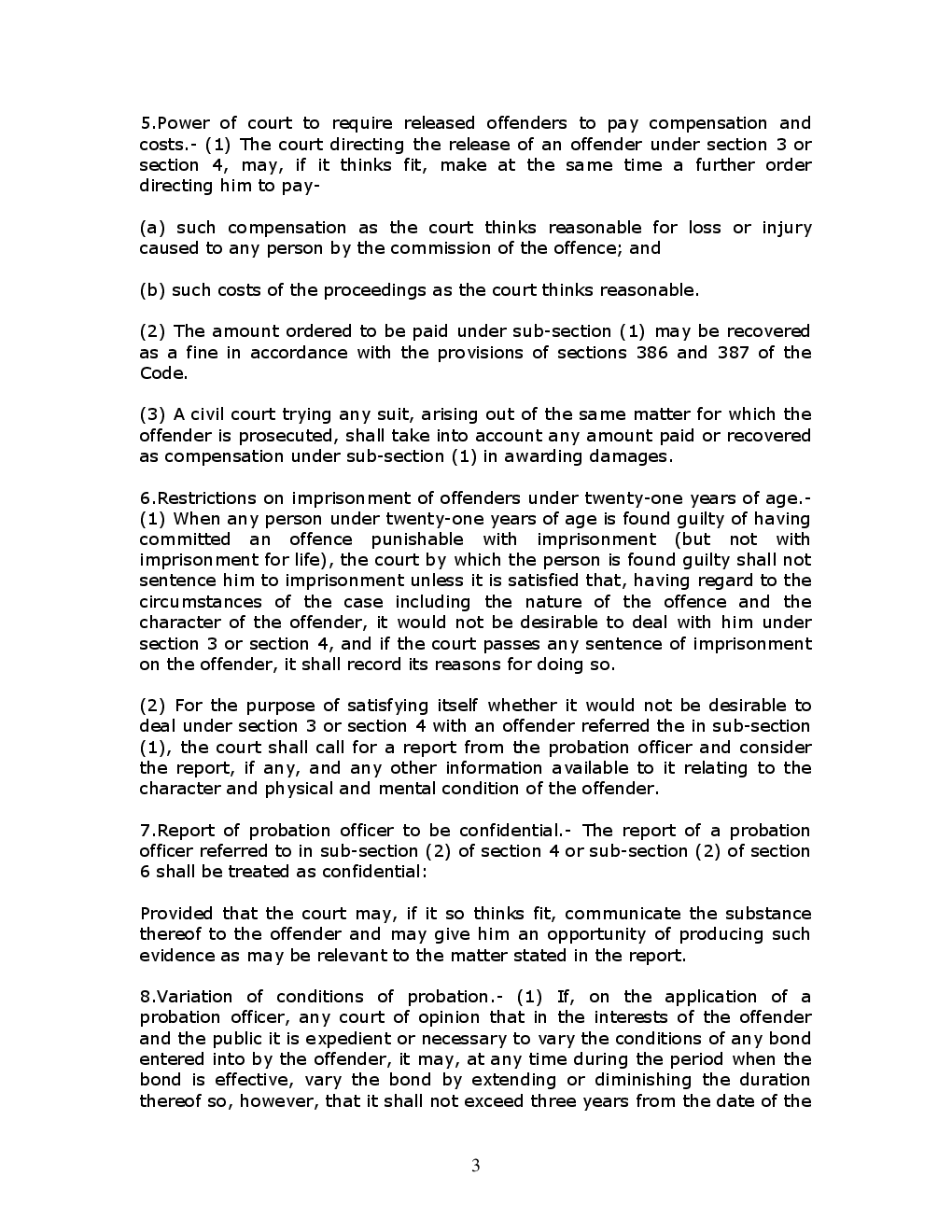 The Probation Of Offenders Act 1958 - Page 4