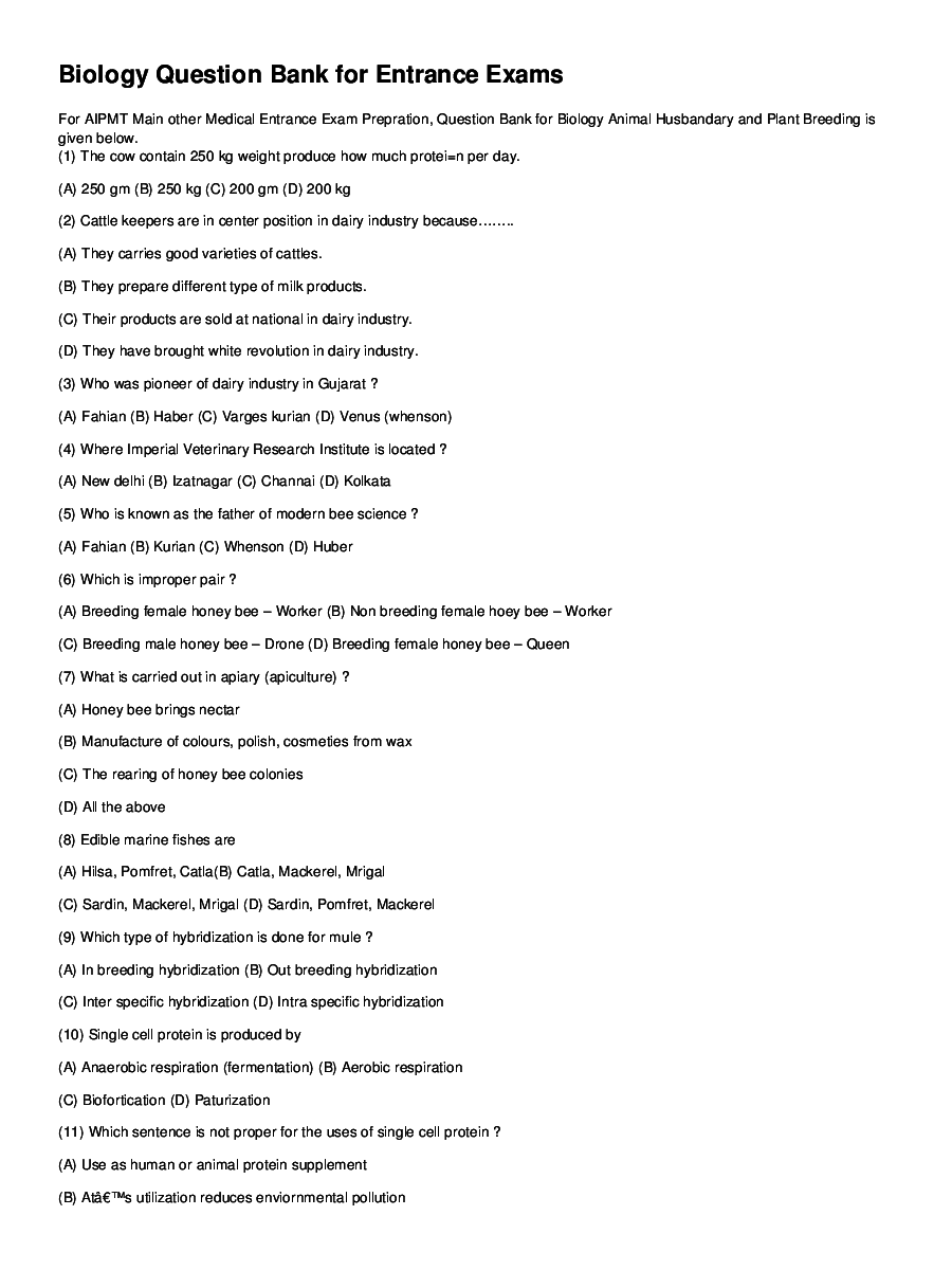 Animal Husbandry And Plant Breeding - Page 2