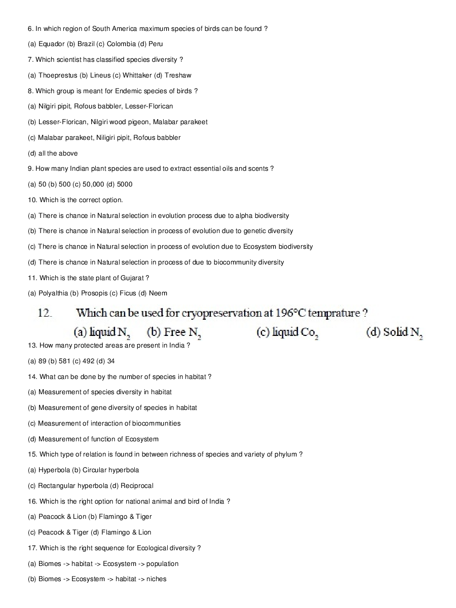 Biodiversity And Its Conservation - Page 3