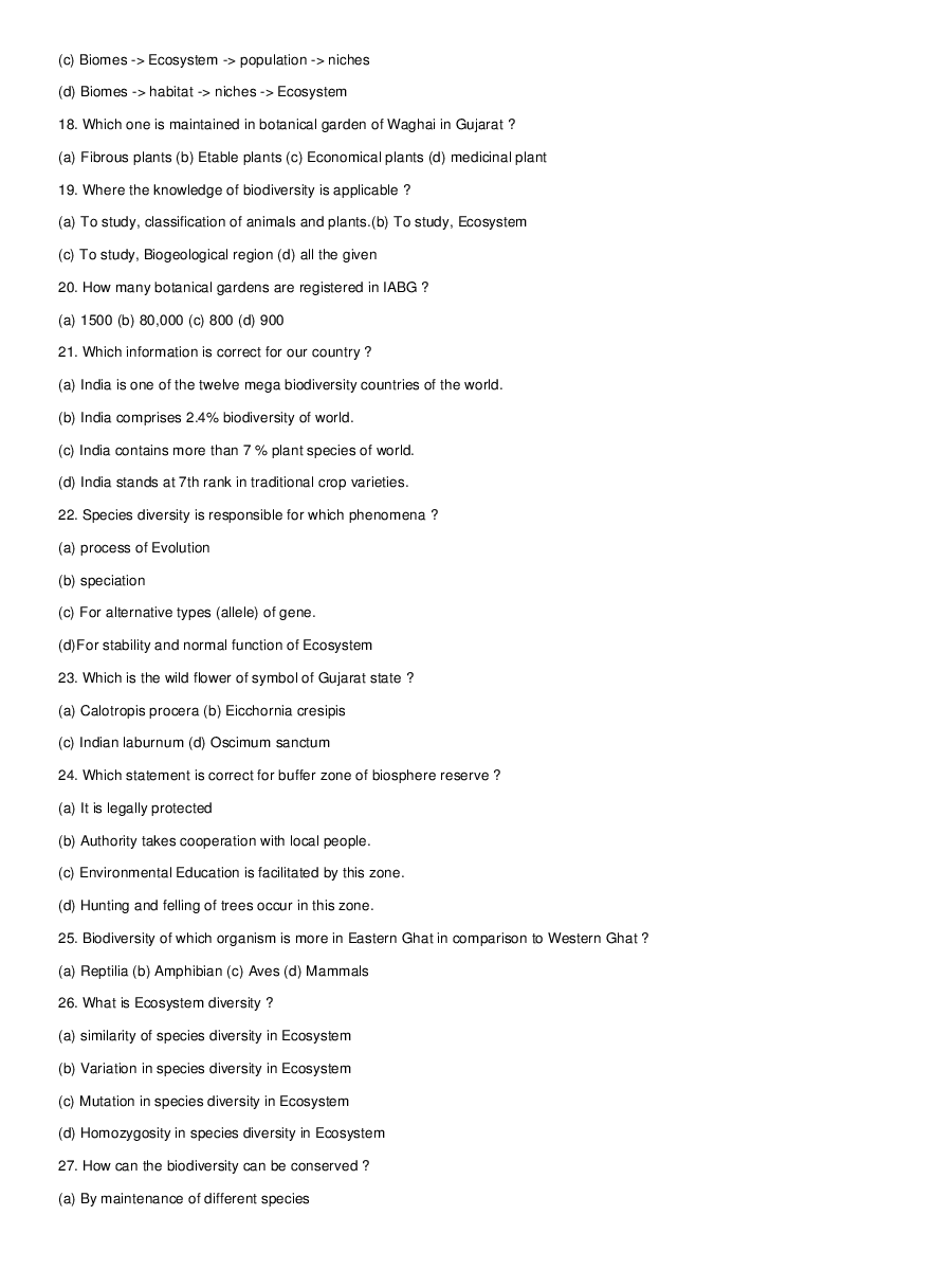 Biodiversity And Its Conservation - Page 4