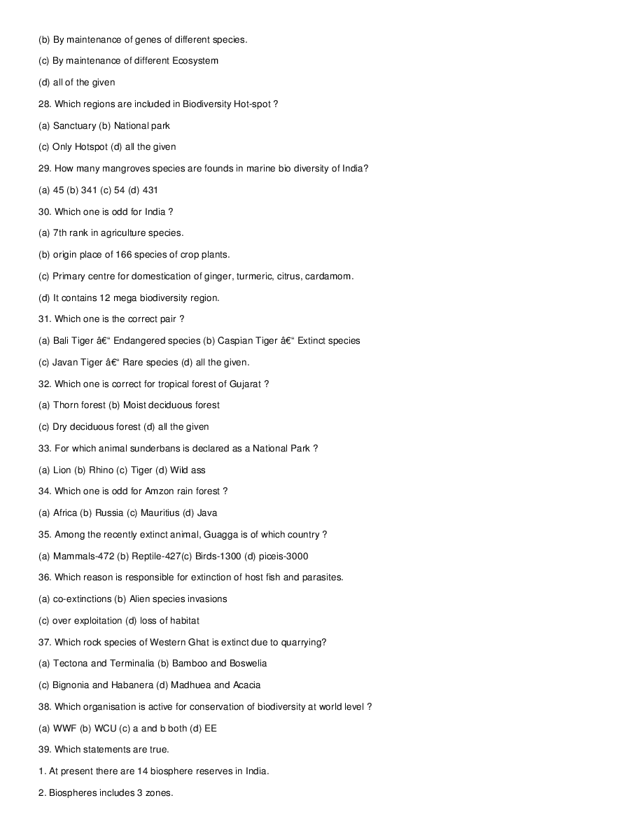 Biodiversity And Its Conservation - Page 5