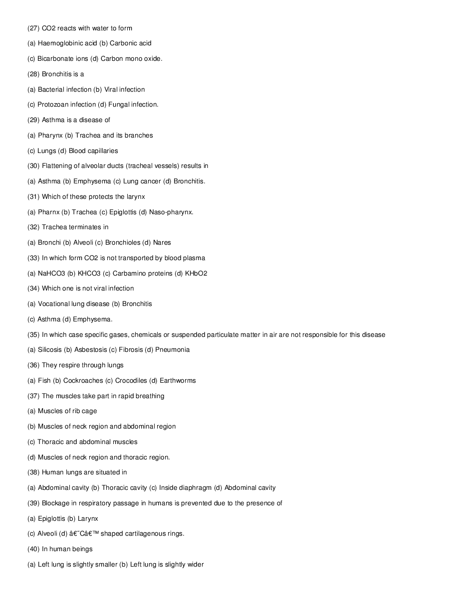 Breathing And Exchange Of Gases - Page 4