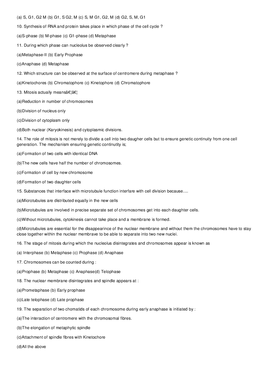 Cell Cycle And Cell Division - Page 3