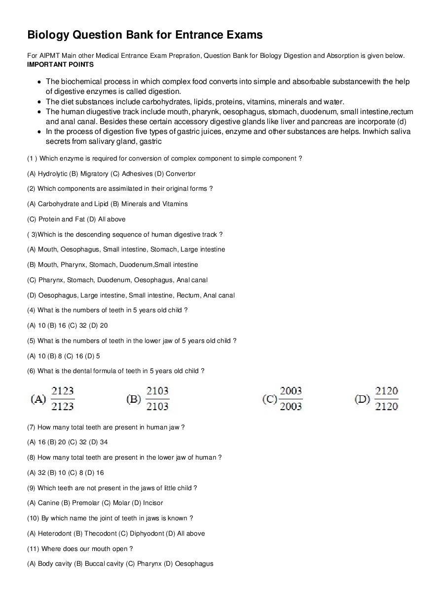 Digestion And Absorption - Page 2
