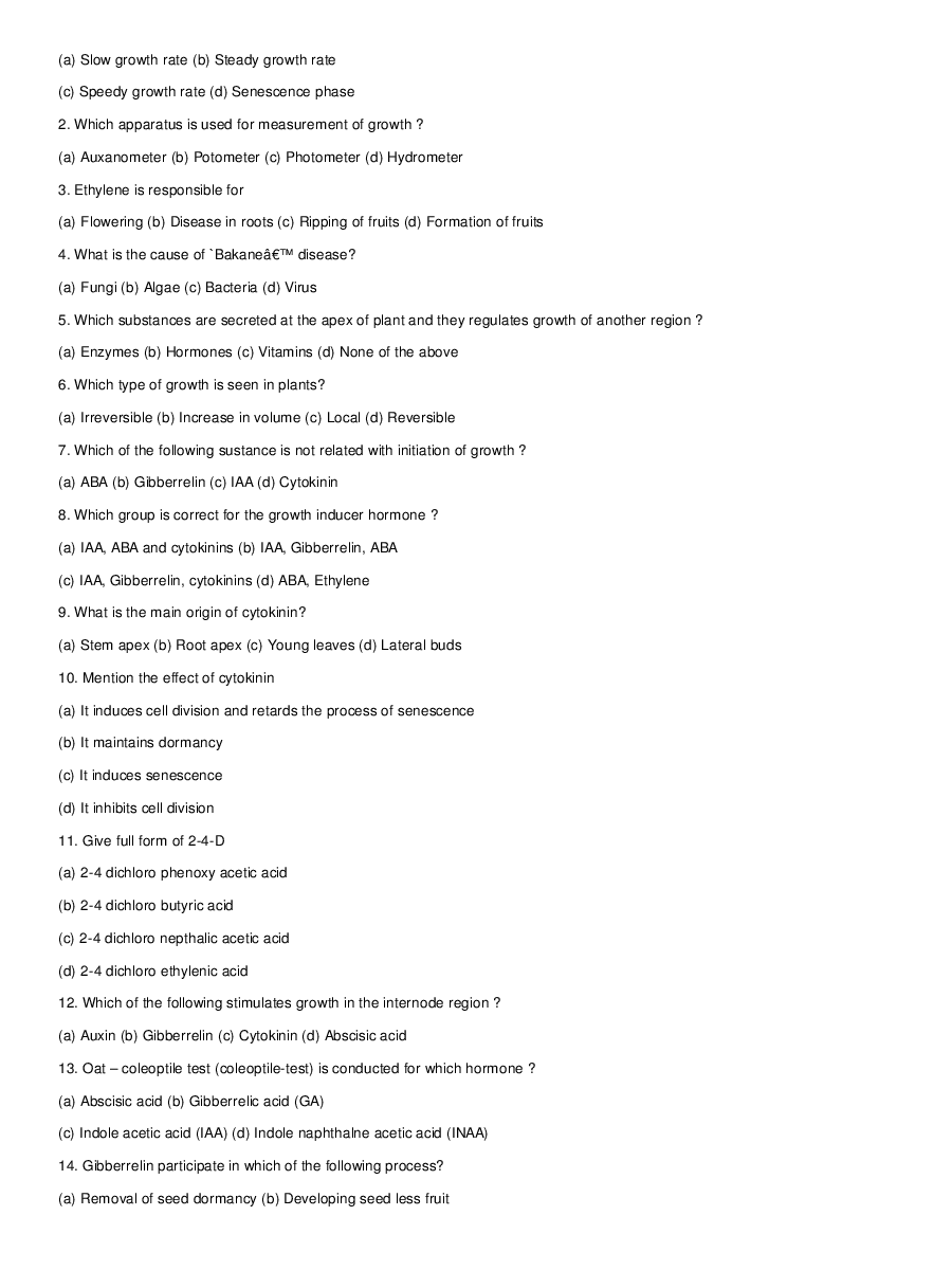 Growth And Development In Plants - Page 3