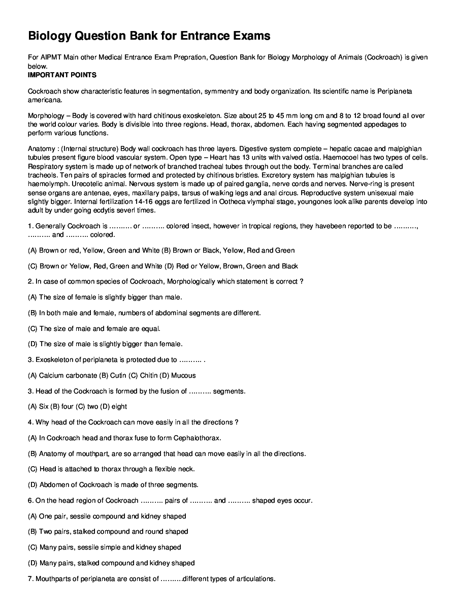 Morphology Of Animals - Page 2