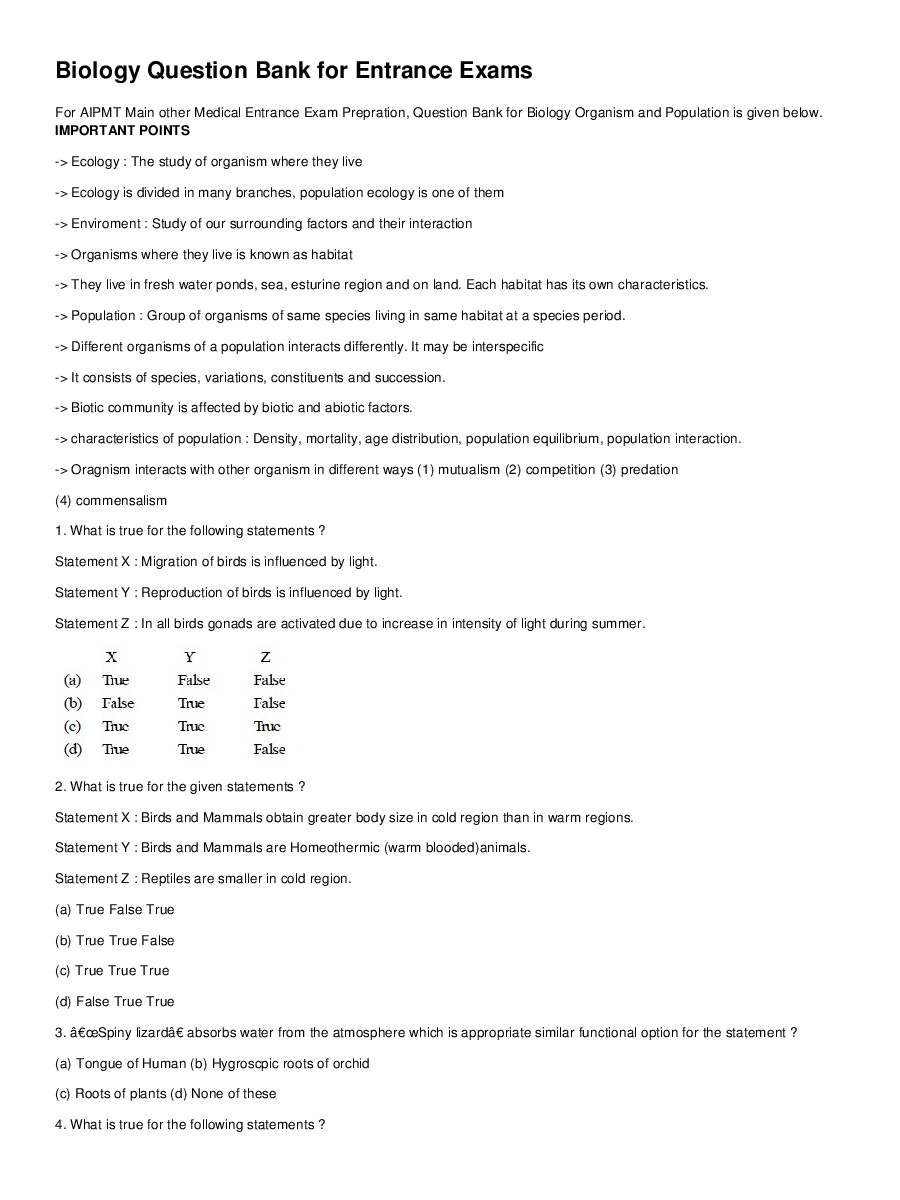 Organism And Population - Page 2