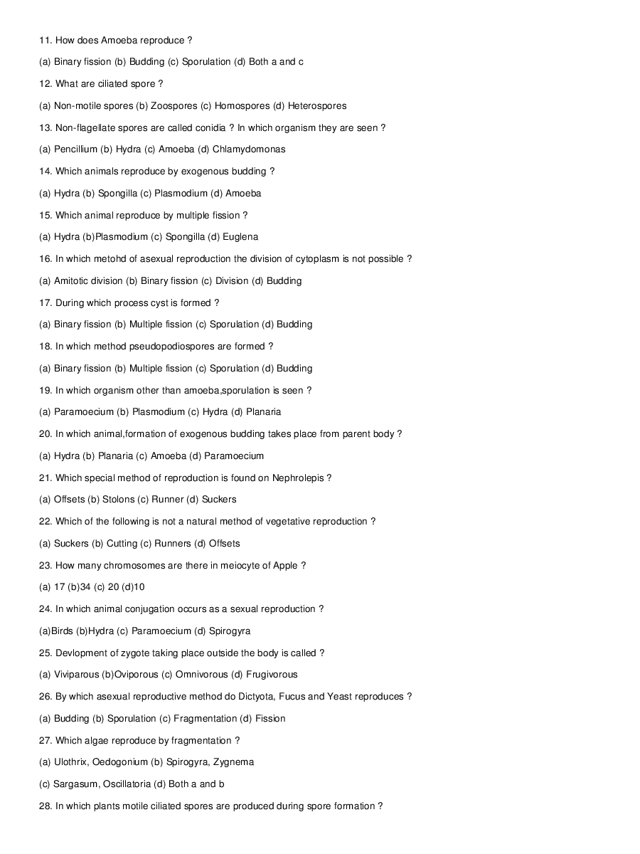 Reproduction In Organisms - Page 3