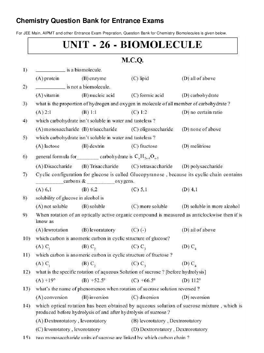 Biomolecules (Chemistry) - Page 2
