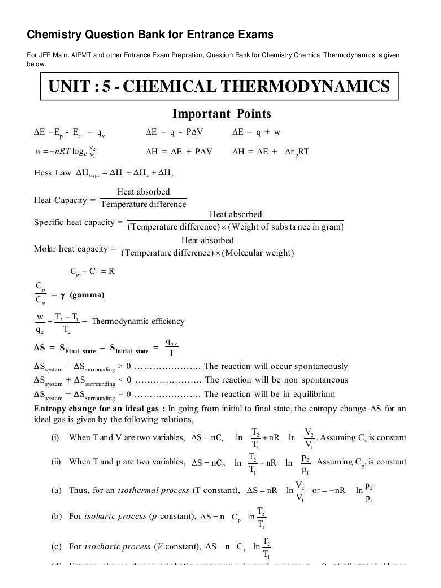 Chemical Thermodynamics - Page 2