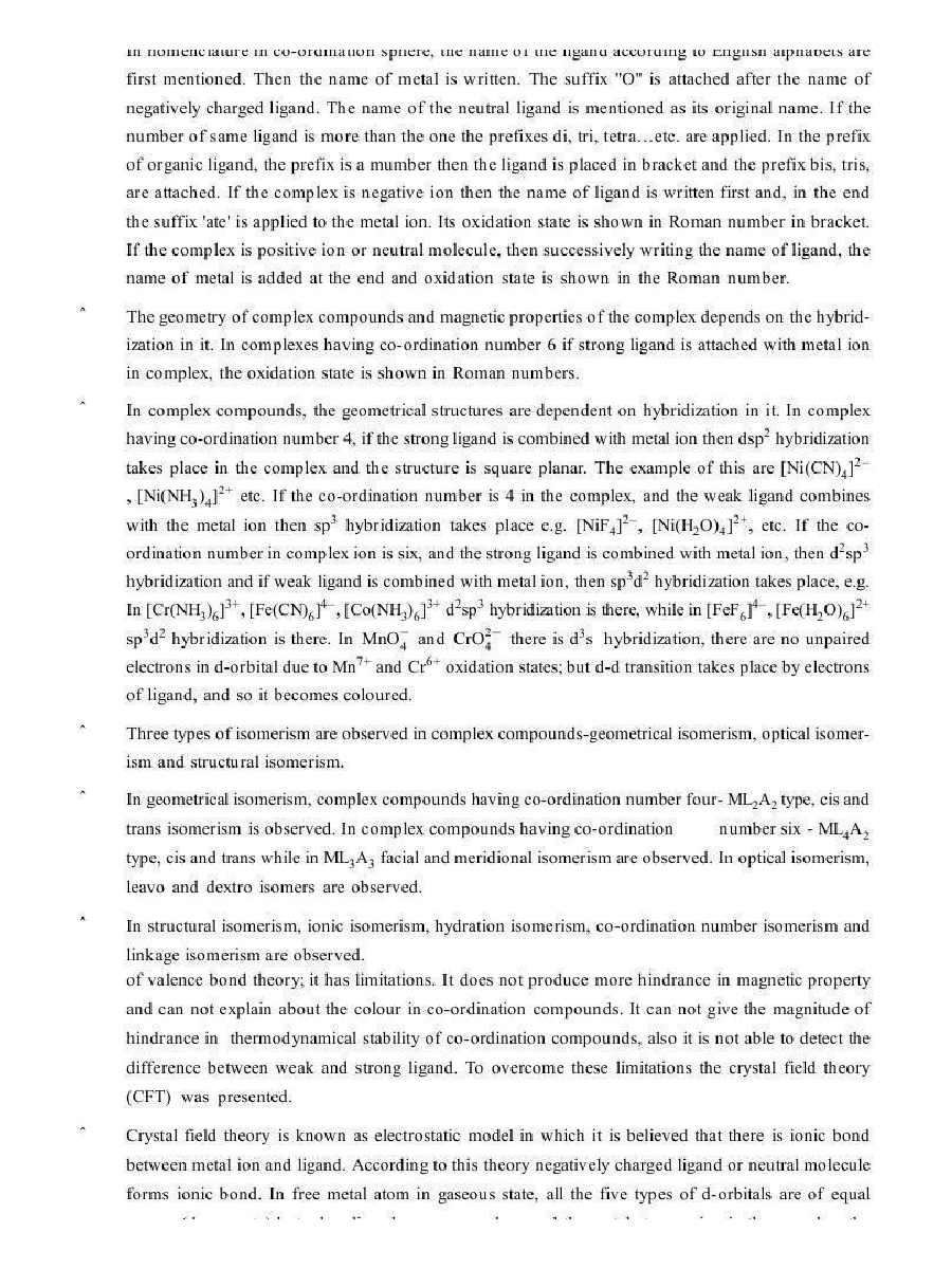 Co-Ordination Compounds - Page 4