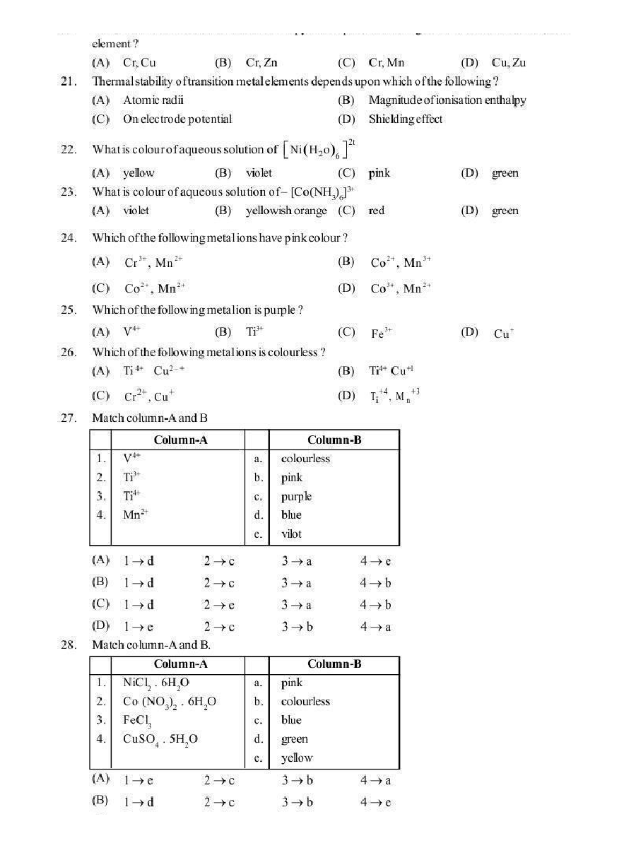 d And f-Block Elements - Page 5