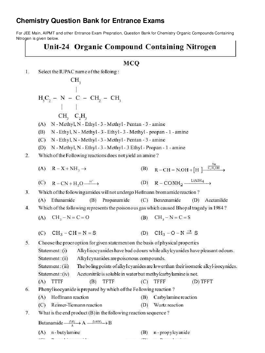 Organic Compounds Containing Nitrogen - Page 2