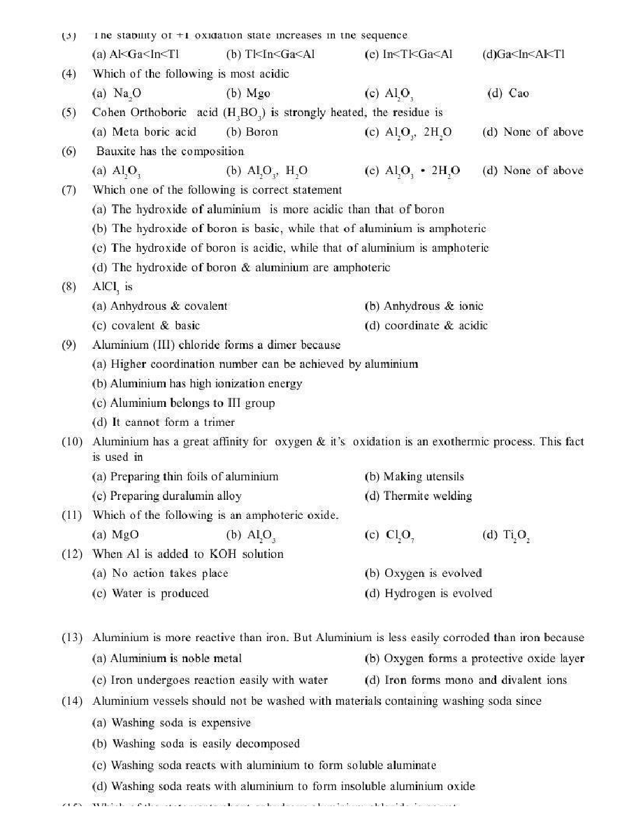 P-Block Elements - Page 5