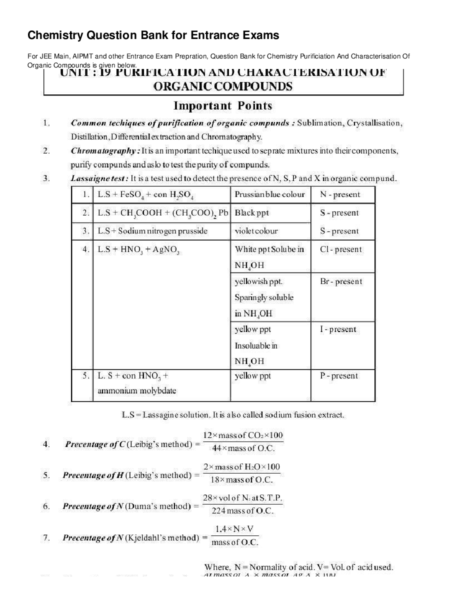 Purification And Characterization Of Organic Compounds - Page 2