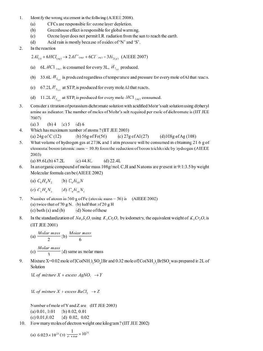 Some Basic Concepts Of Chemistry - Page 4