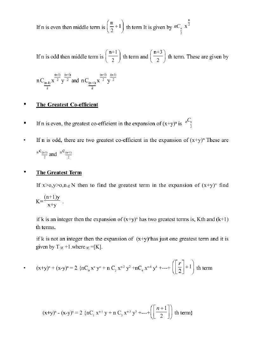 Binomial Theorem - Page 3