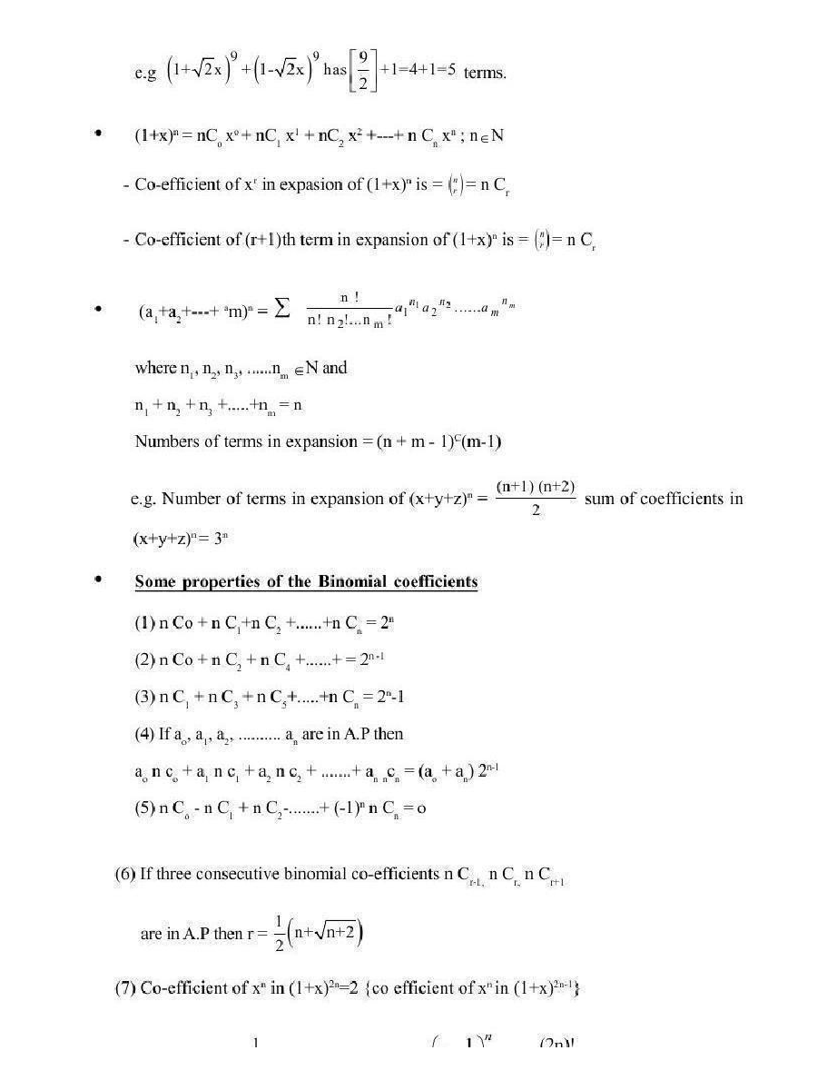 Binomial Theorem - Page 4