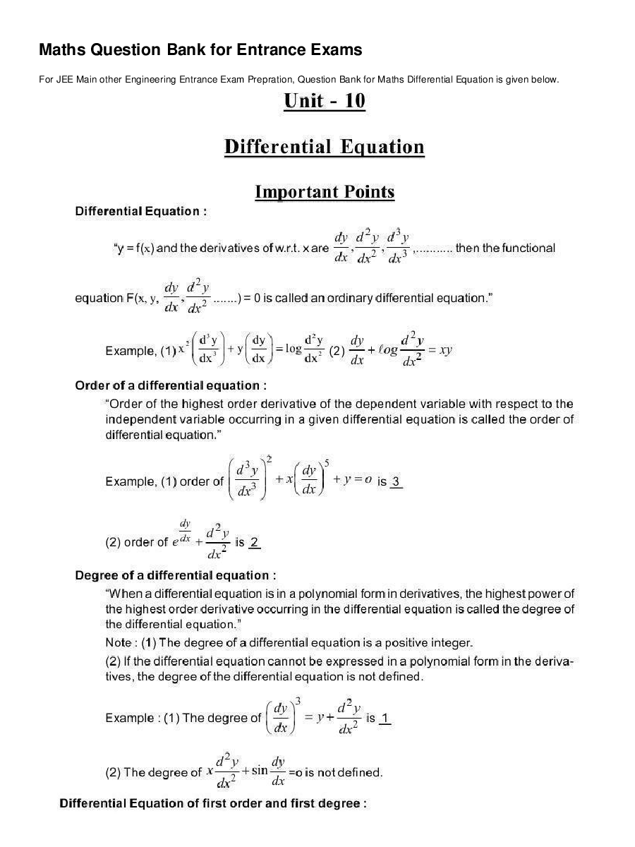 Differential Equation - Page 2