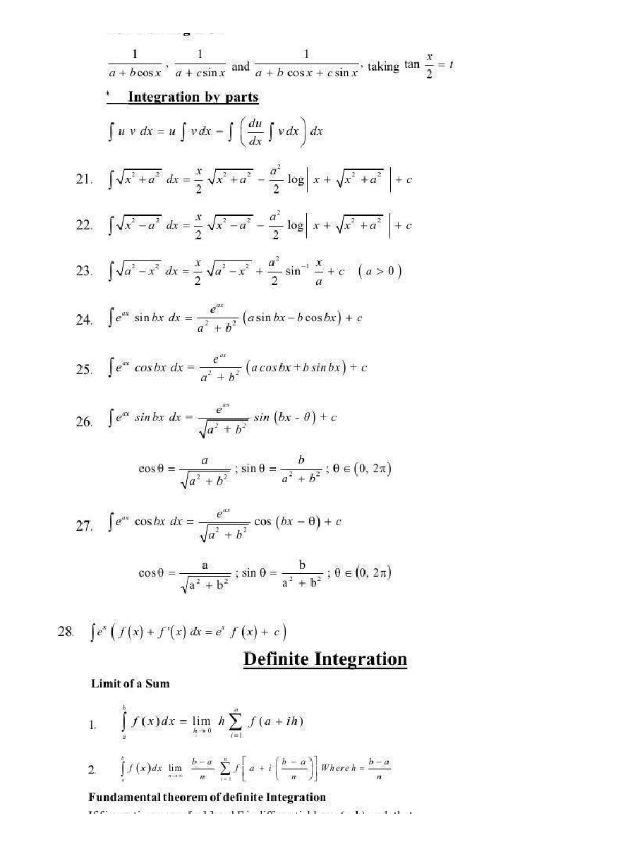 Indefinite and Definite Integration - Page 5
