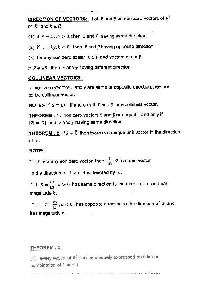 Vector Algebra - Page 3