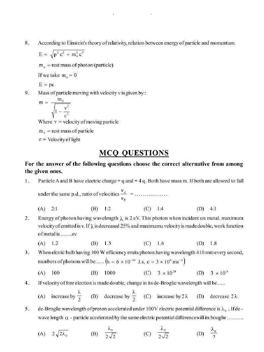 Dual Nature of Matter and Radiation - Page 3