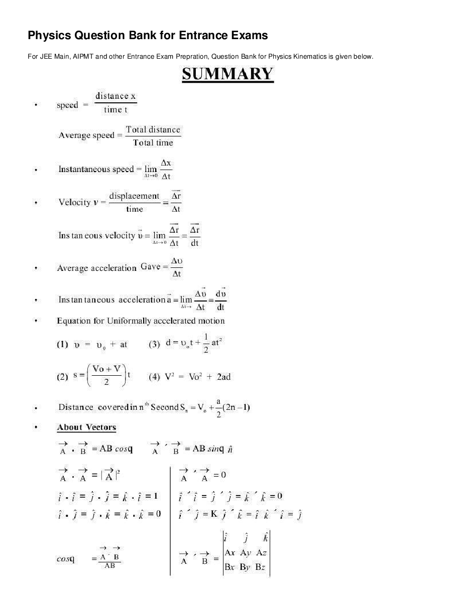 Kinematics - Page 2