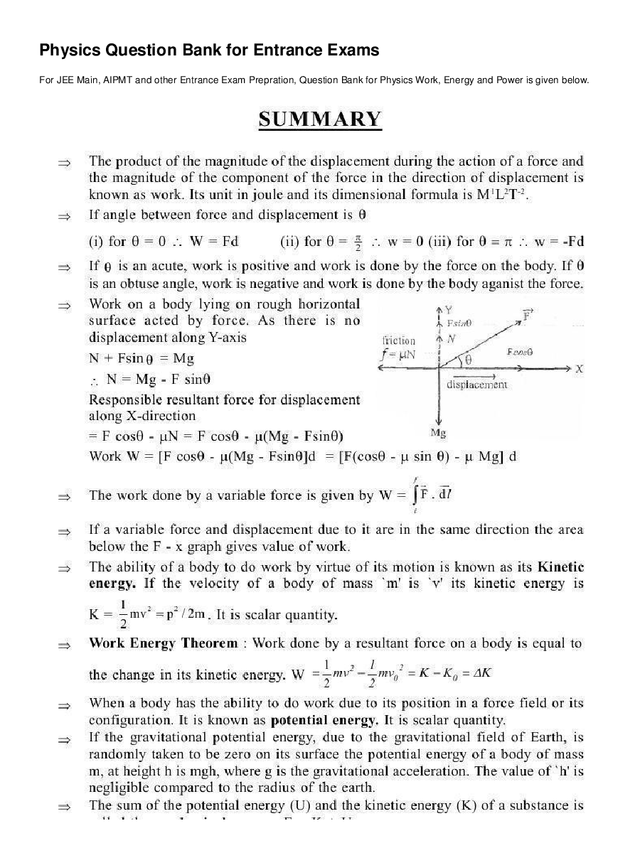 Work, Energy and Power - Page 2
