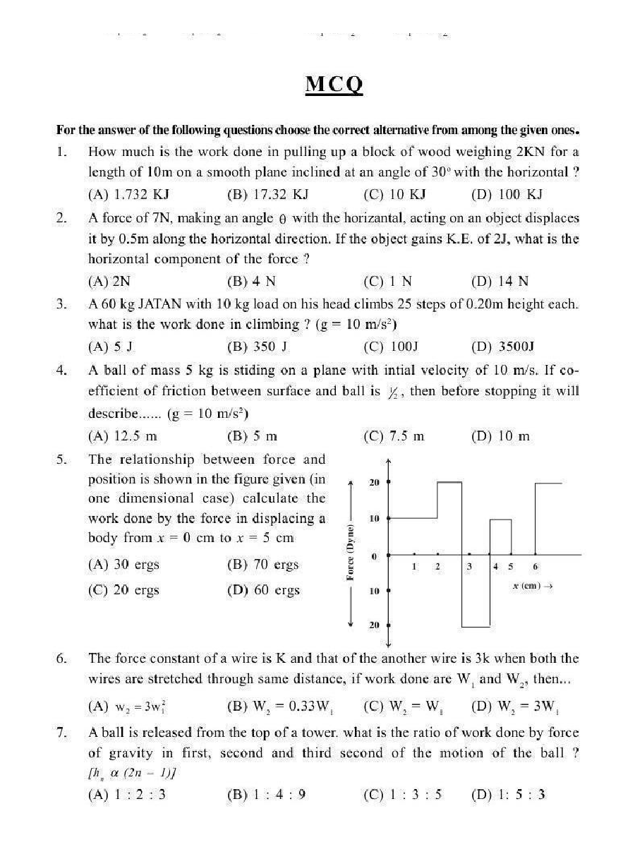 Work, Energy and Power - Page 4