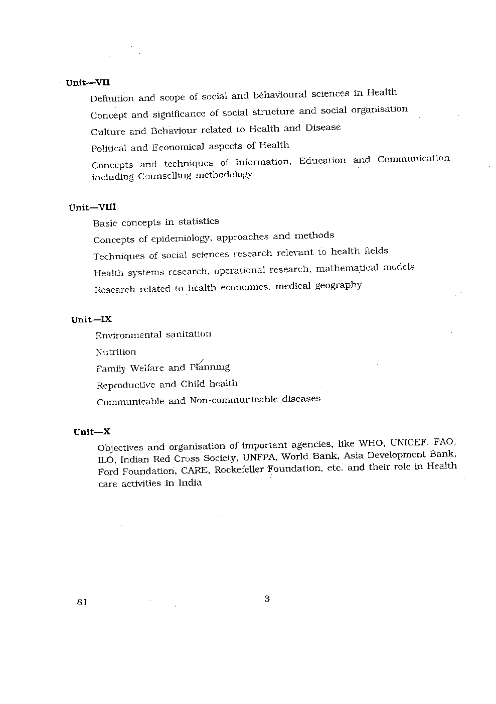 CBSE UGC NET Syllabus Social Medicine & Community Health 2016  - Page 4
