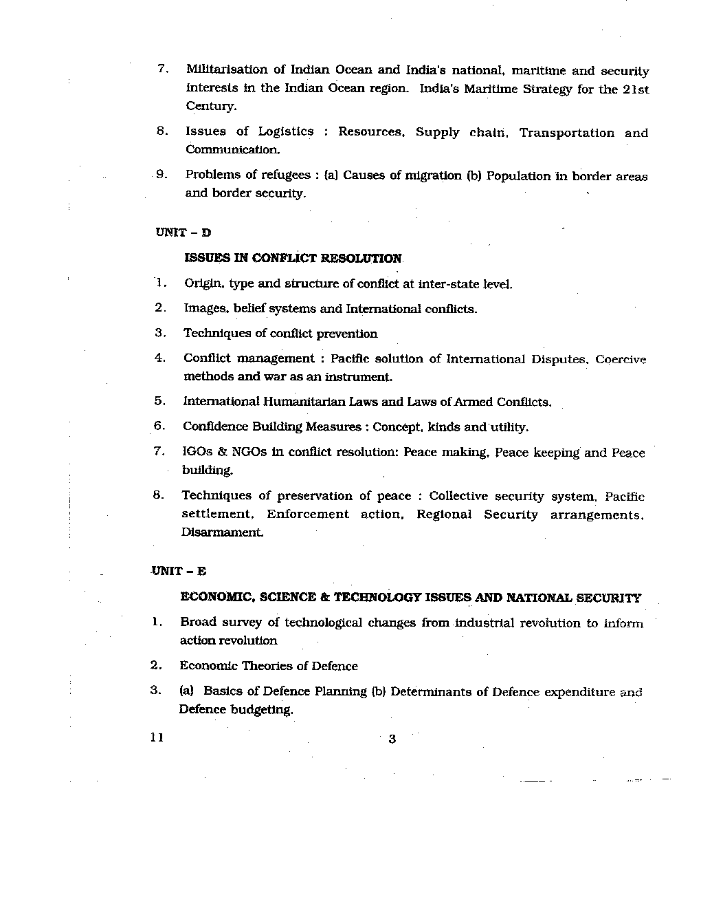 CBSE UGC NET Syllabus Defence And Strategic Studies 2016 - Page 4