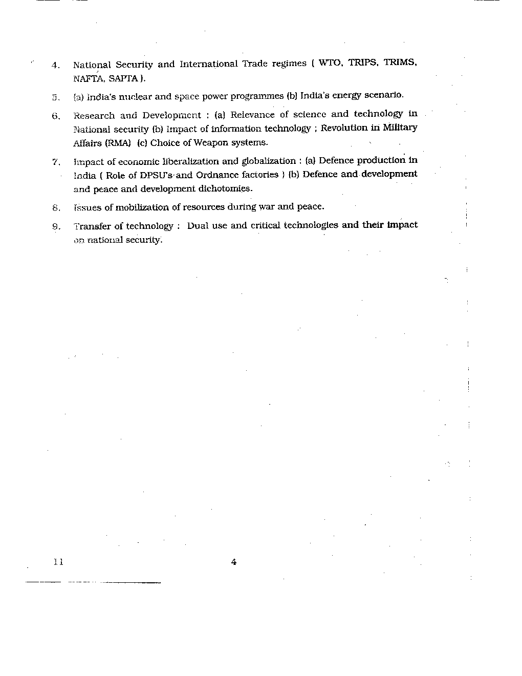 CBSE UGC NET Syllabus Defence And Strategic Studies 2016 - Page 5