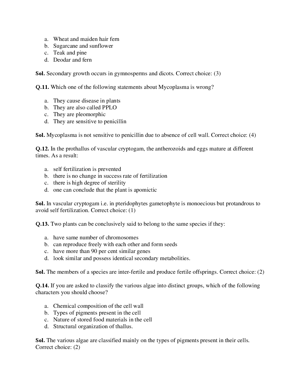 AIPMT NEET Solved  Sample Question Paper 1 - Page 4