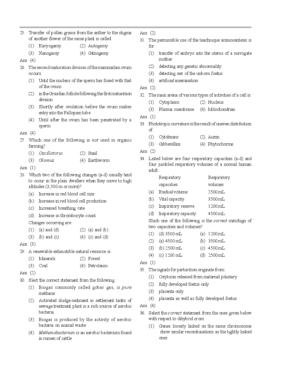 AIPMT NEET Solved  Sample Question Paper 3 - Page 4