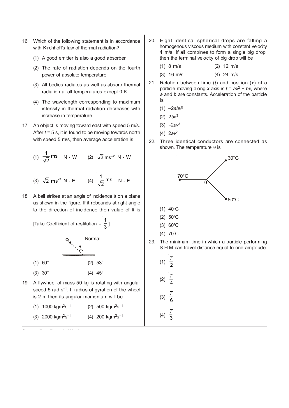 AIPMT NEET Solved  Sample Question Paper 4 - Page 4
