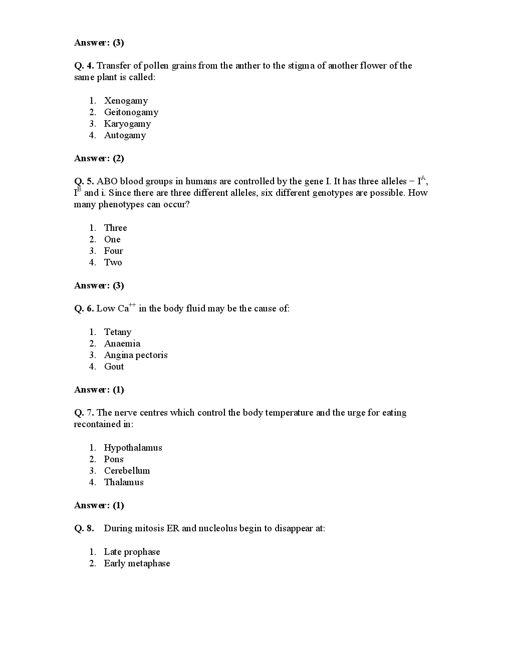 AIPMT NEET Solved  Sample Question Paper 6 - Page 3