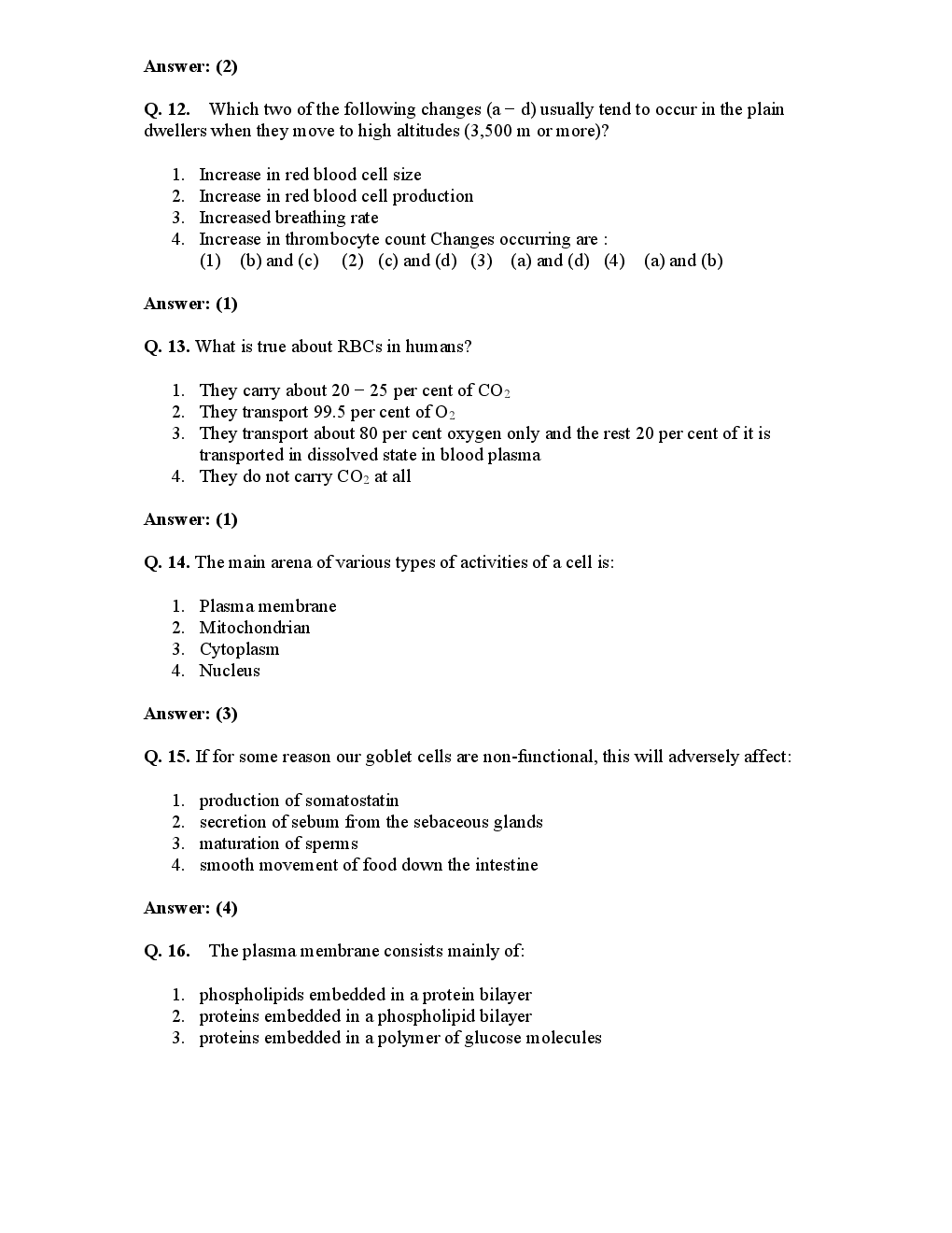 AIPMT NEET Solved  Sample Question Paper 6 - Page 5