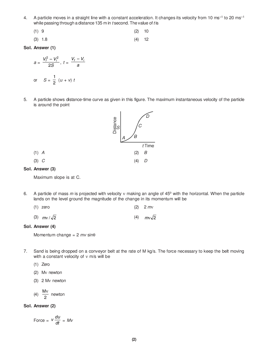 AIPMT NEET Solved  Sample Question Paper 9 - Page 3