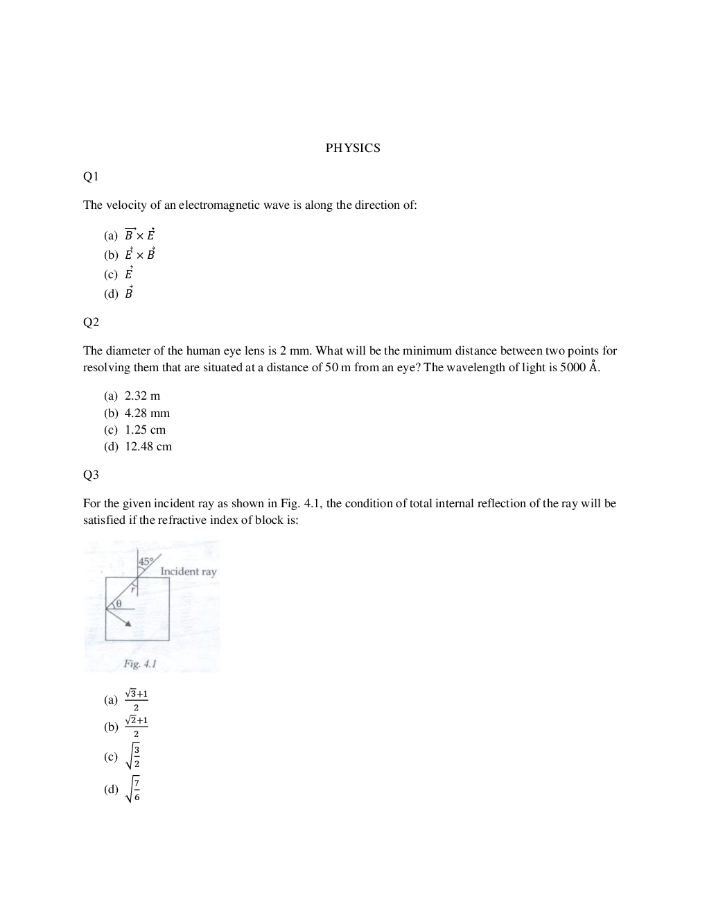 AIPMT NEET Solved  Sample Question Paper 18 - Page 2