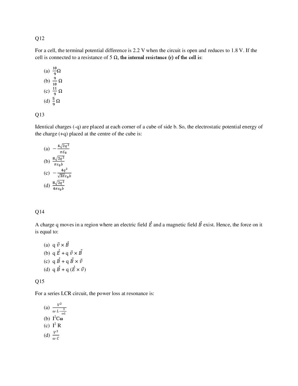 AIPMT NEET Solved  Sample Question Paper 18 - Page 5