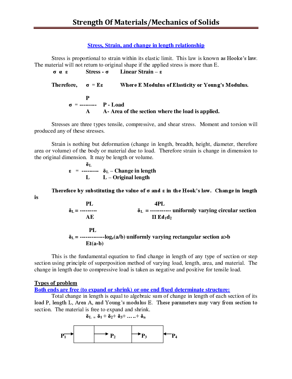 GATE Study Material Strength Of Materials And Mechanics of Solids (Mechanical Engineering) - Page 4