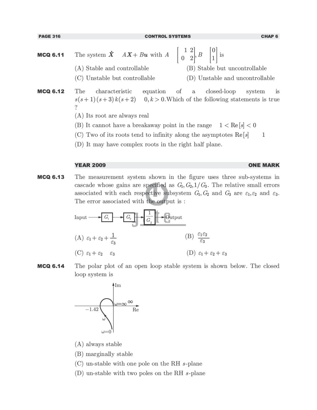 GATE Study Material Control Systems (Electrical Engineering) - Page 5