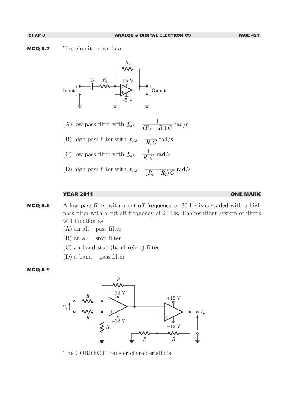 GATE Study Material Analog And Digital Electronics (Electrical Engineering) - Page 4