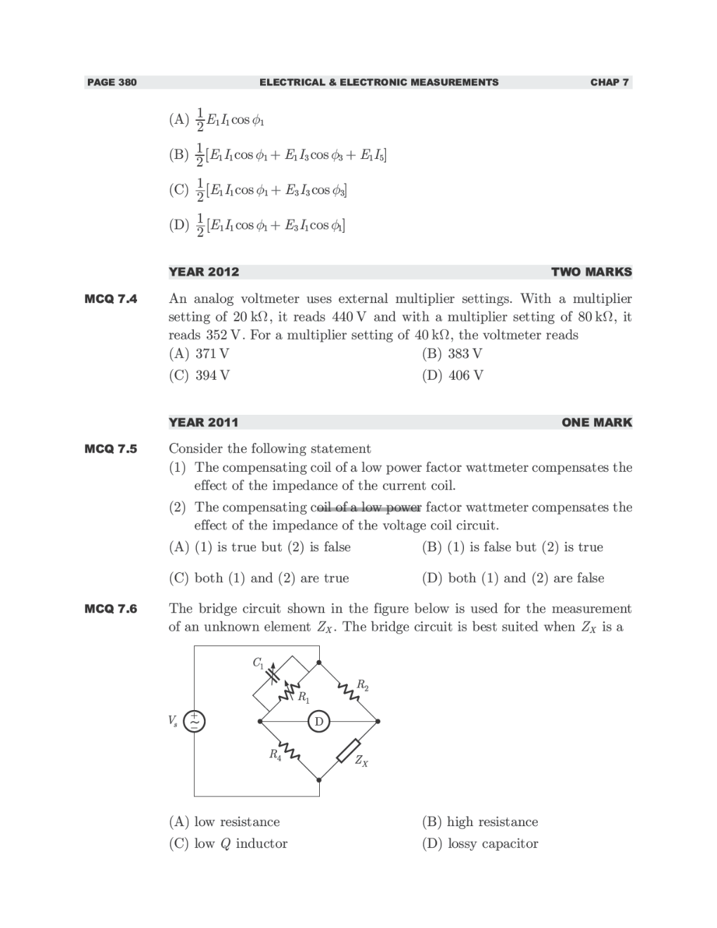 GATE Study Material Electrical And Electronic Measurements (Electrical Engineering) - Page 3