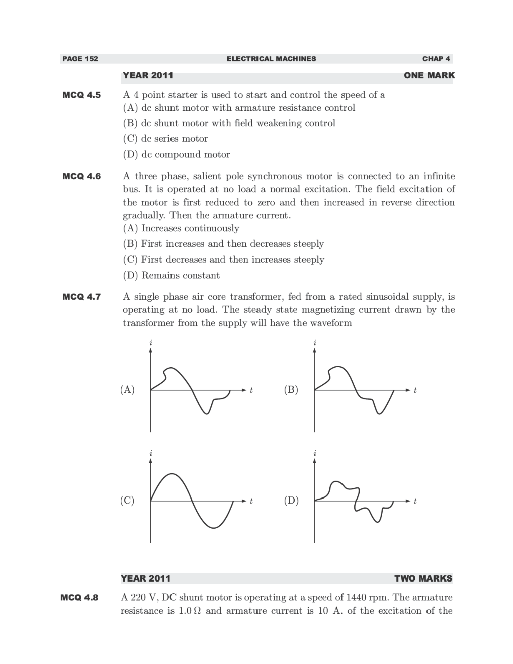 GATE Study Material Electrical Machines (Electrical Engineering) - Page 3