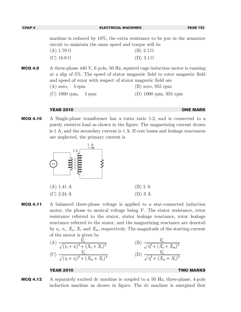 GATE Study Material Electrical Machines (Electrical Engineering) - Page 4