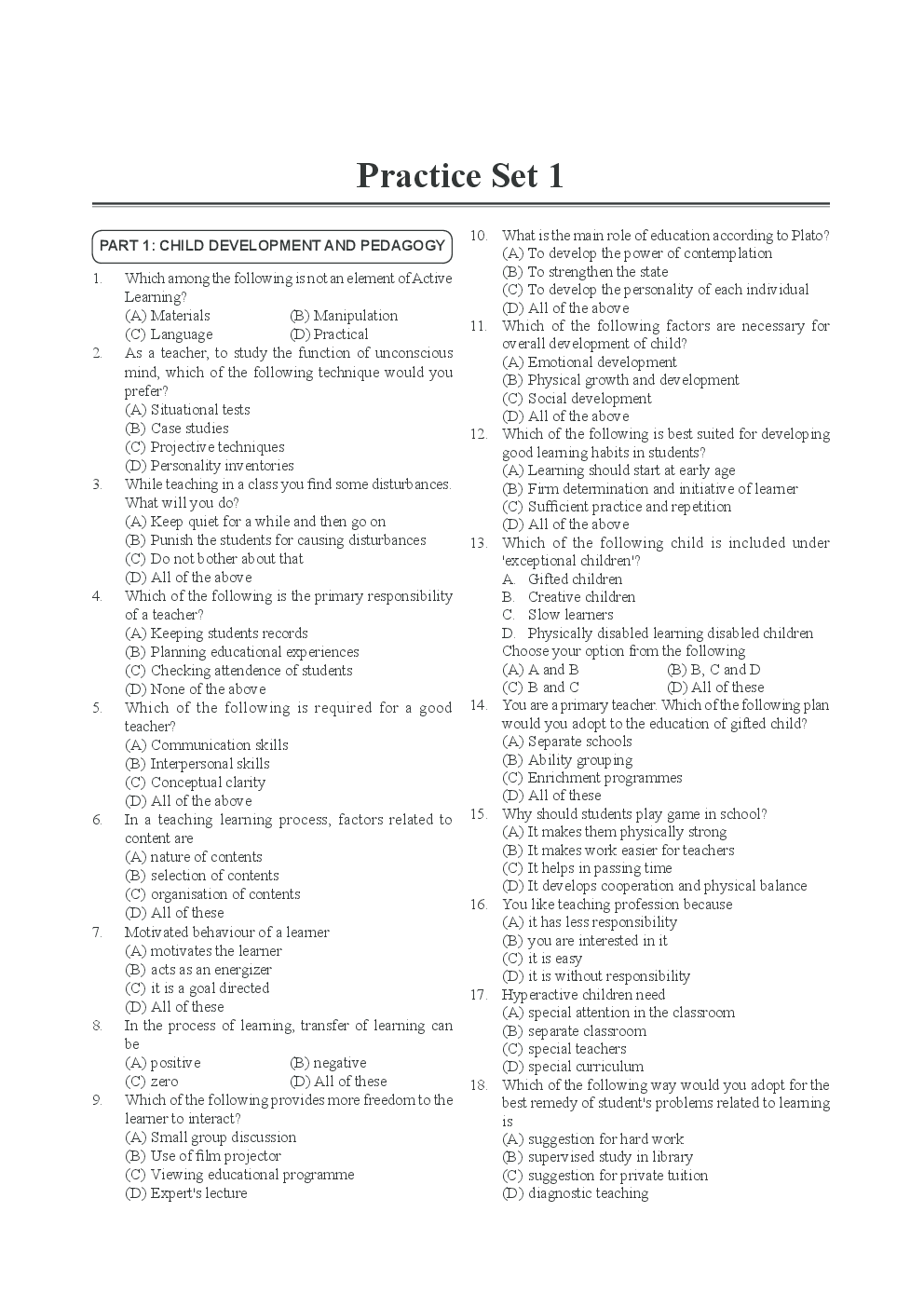 CTET Practice Sets (Paper-II) Social Studies (For Classes VI-VIII) - Page 5