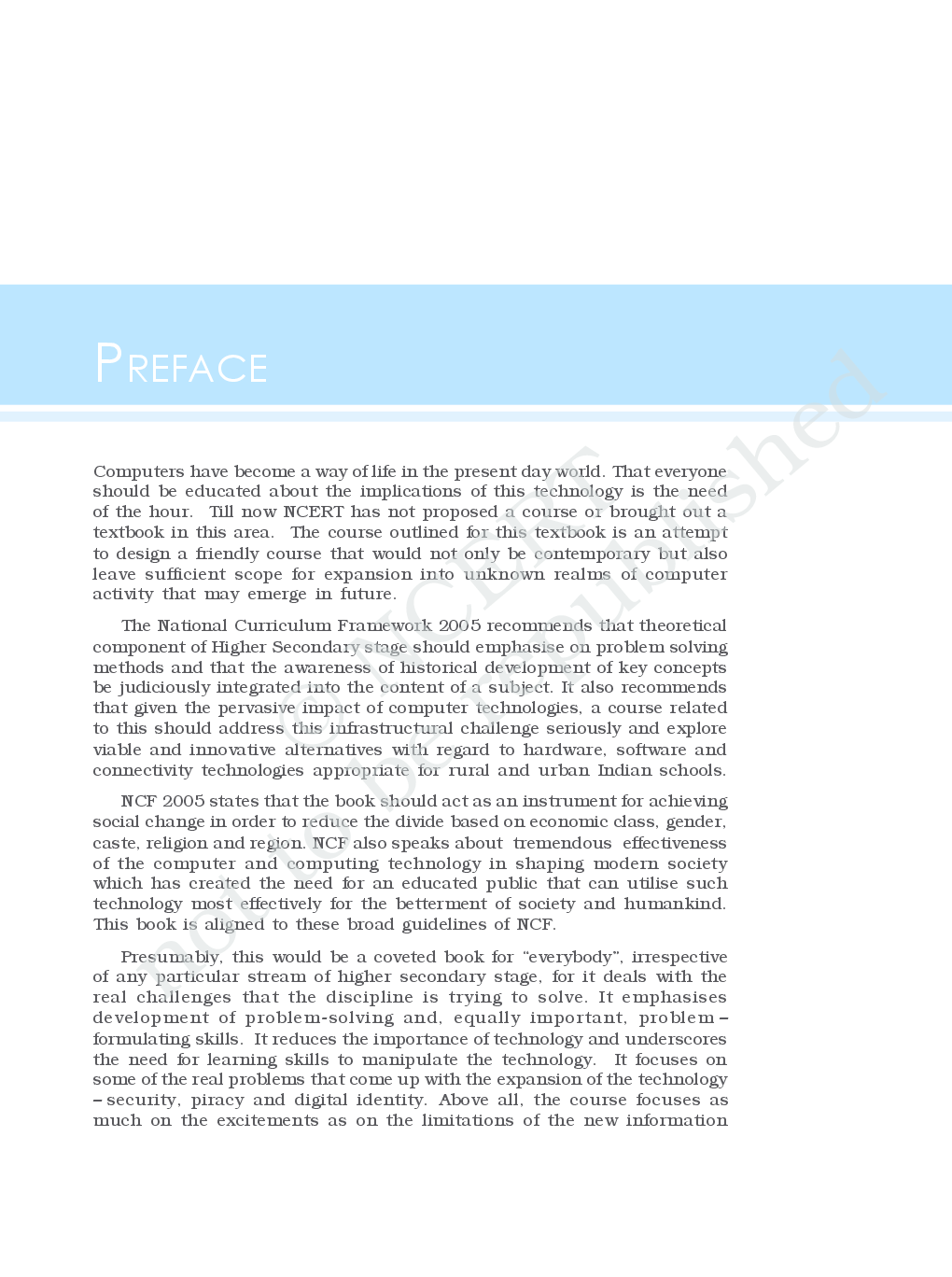 NCERT Computers and Communication Technology Part I Class XI - Page 5
