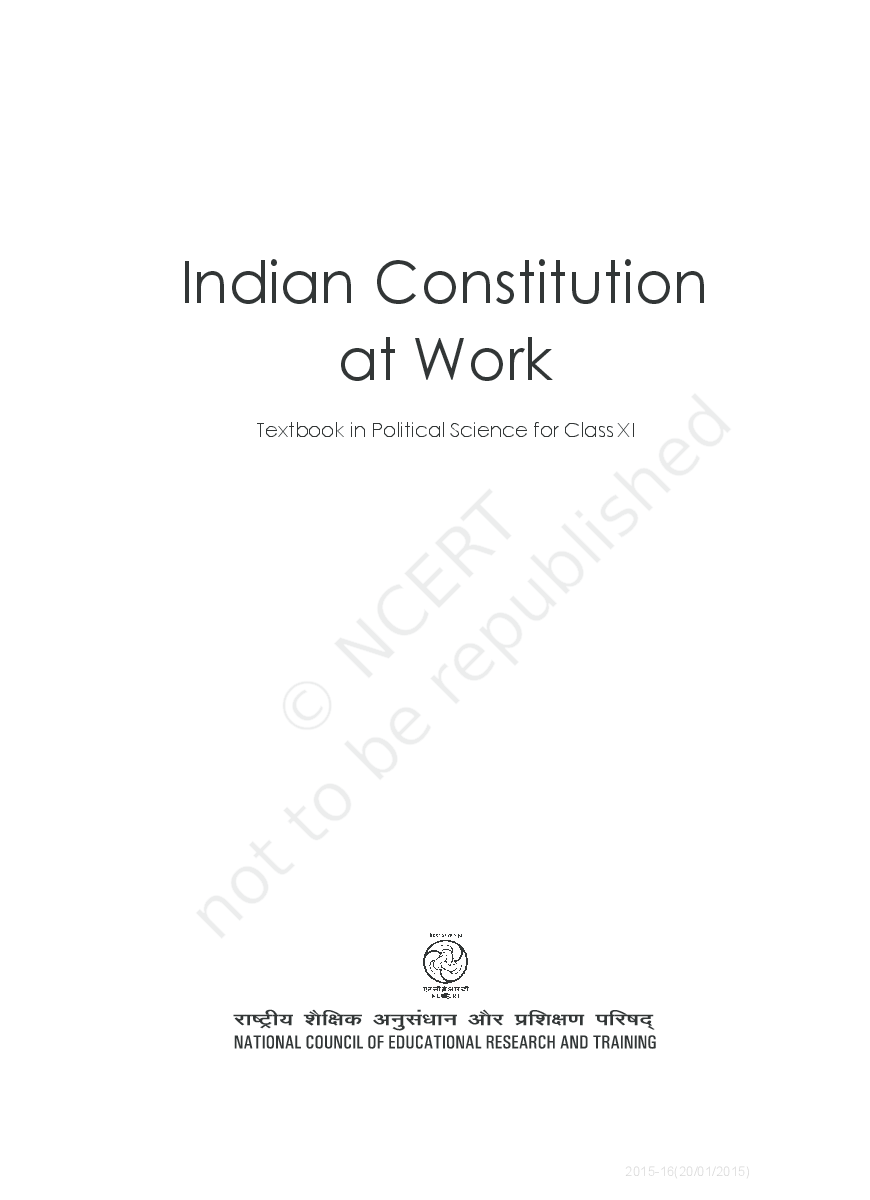 NCERT Indian Constitution at Work Textbook in Political Science for Class XI - Page 2