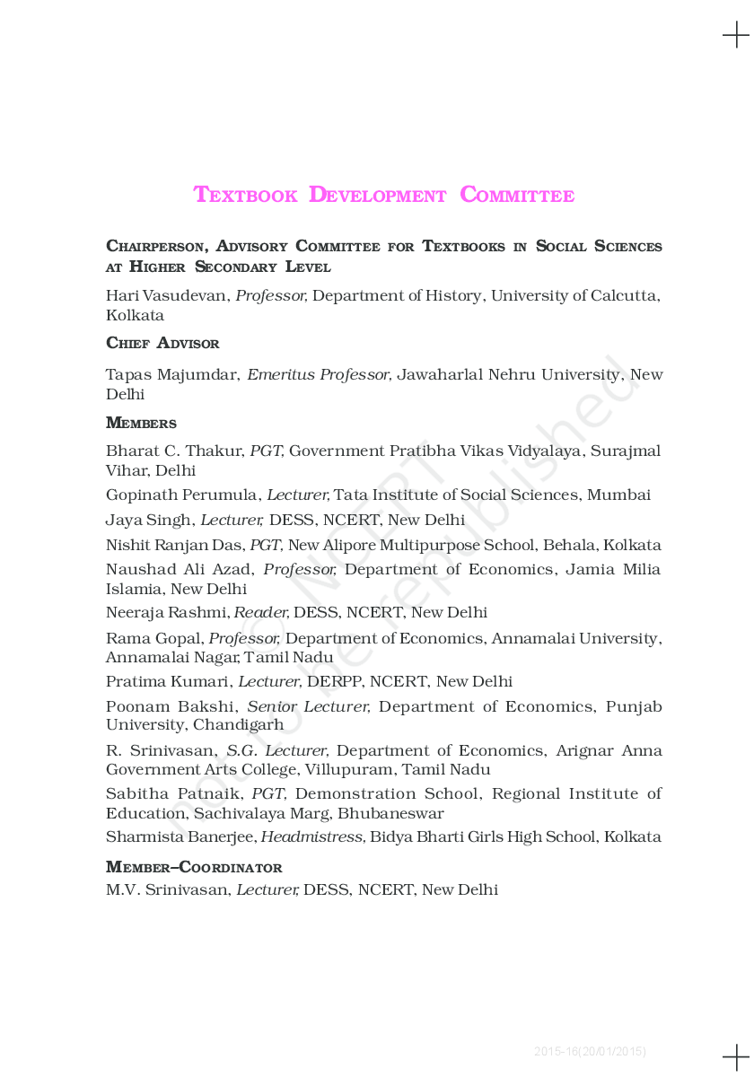 NCERT Indian Economic Development Textbook For Class XI - Page 5
